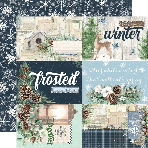 Simple Vintage Fresh Snow 4x6 Elements