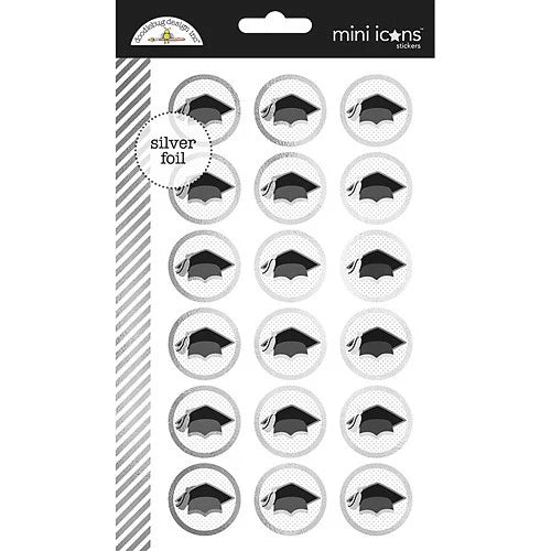 DOODLEBUG DESIGN: Mini Icons Stickers (Hats Off!) 2 Sheets!