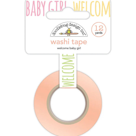 Welcome Baby Girl, Washi Tape, Doodlebug Design, 12 Yards