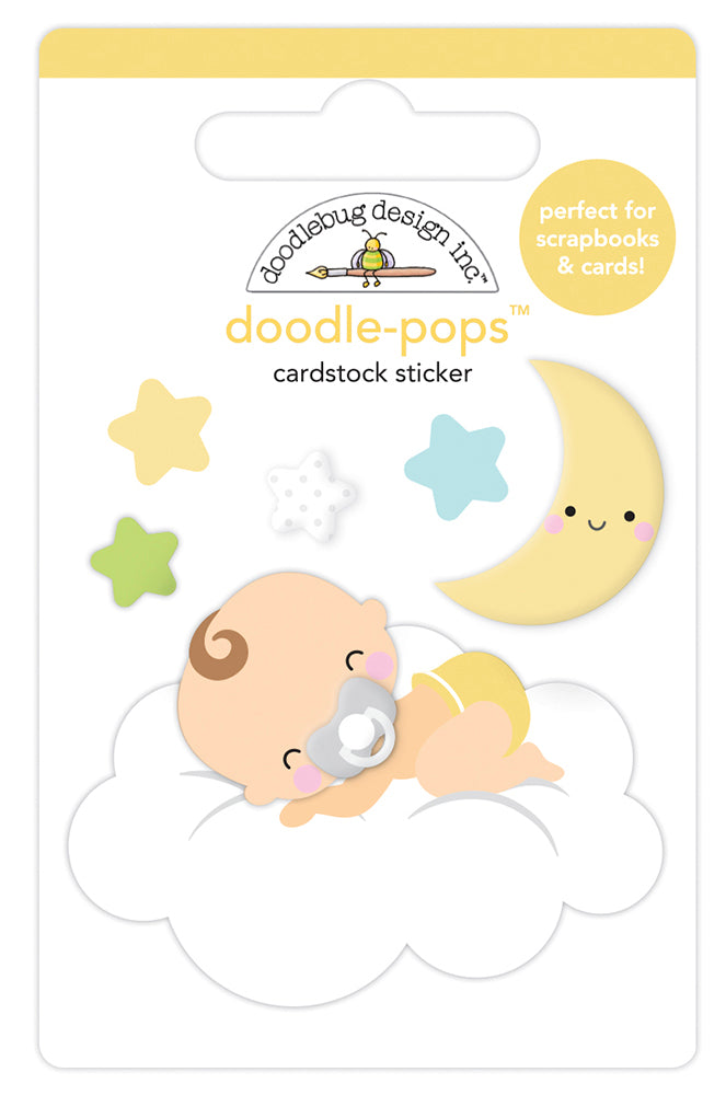 Doodlebug Design - Bundle of Joy Collection - Stickers - Doodle-Pops - Cloud Nine