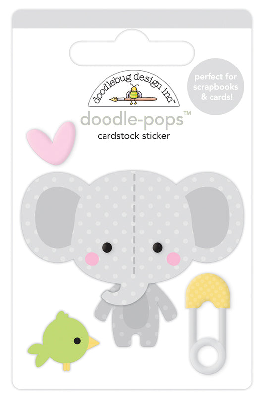 Doodlebug Design - Bundle of Joy Collection - Stickers - Doodle-Pops - Elli-Fun