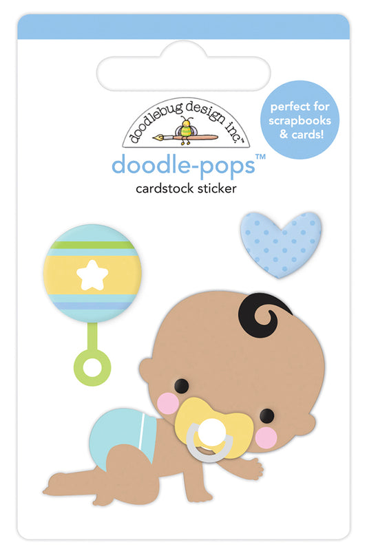 Doodlebug Design - Special Delivery Collection - Doodle-Pops - 3 Dimensional Cardstock Stickers - On The Move