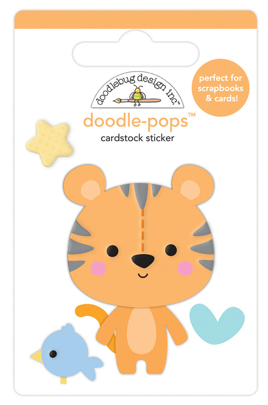 Doodlebug Design - Special Delivery Collection - Stickers - Doodle-Pops - Cuddly Cub