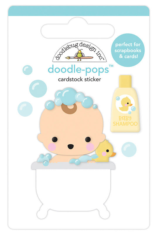 Doodlebug Design - Special Delivery Collection - Stickers - Doodle-Pops - Bathtime