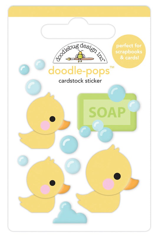 Doodlebug Design - Special Delivery Collection - Stickers - Doodle-Pops - Rubber Ducky