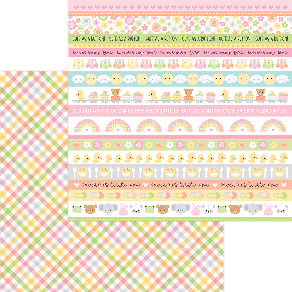 Doodlebug Design - Bundle of Joy Collection - 12 x 12 Double Sided Paper - Blankie