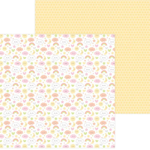 Doodlebug Design - Bundle of Joy Collection - 12 x 12 Double Sided Paper - Sweet Dreams