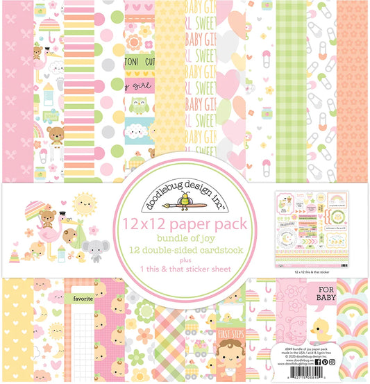 Doodlebug Design - Bundle of Joy Collection - 12 x 12 Paper Pack