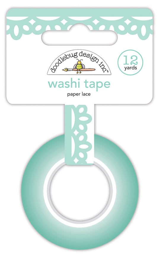 Doodlebug Design - Made with Love Collection - Washi Tape - Paper Lace