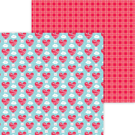 Doodlebug Design - Lots Of Love Collection - 12 x 12 Double Sided Paper - Love Is In The Air