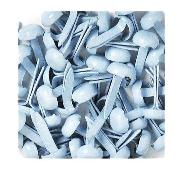 Doodlebug Brads-083 Mini Brads .125" 25/Pkg-Bubble Blue.