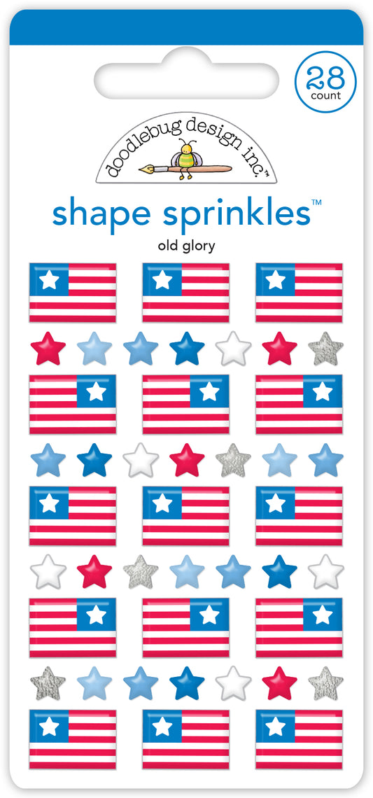 Old Glory Shaped Sprinkles