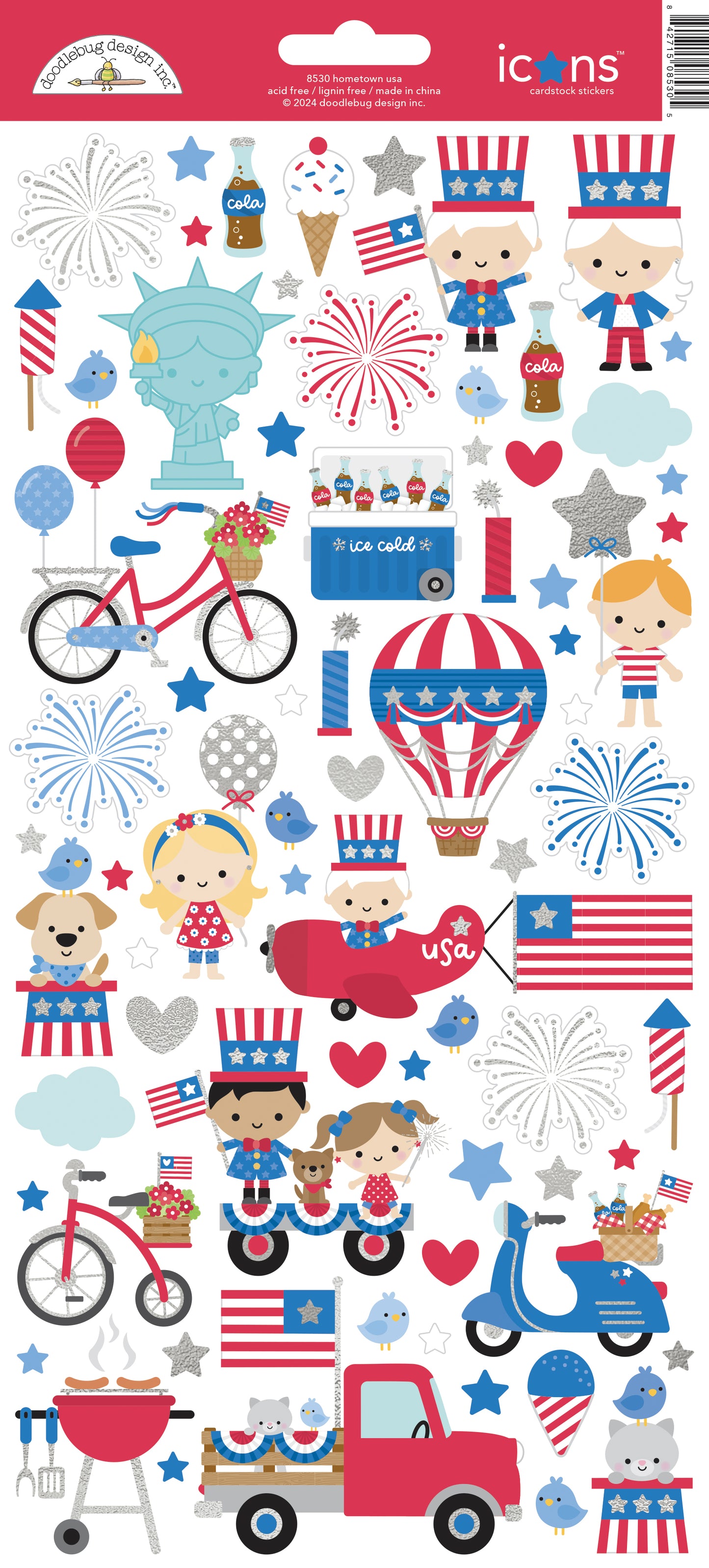 Hometown USA Icons Stickers