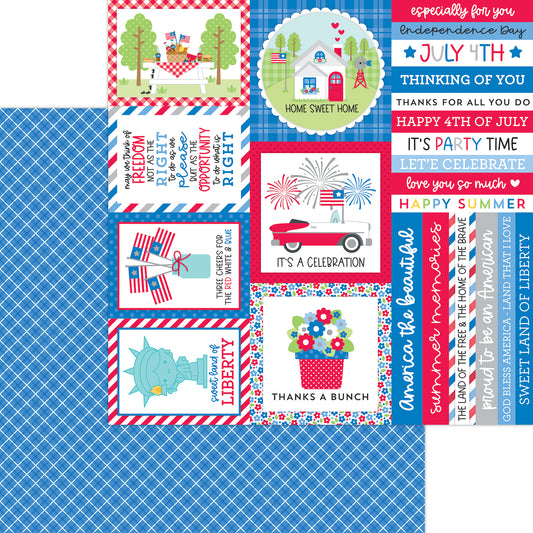 Cardstock - Blast of Blue Double-Sided