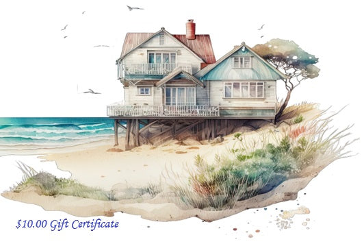 Beach House Scrapbooking Gift Card - $10.00