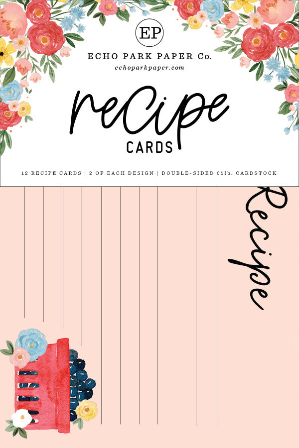 Summer Recipe Cards (w/ berries) - Echo Park