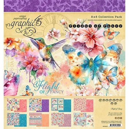 Graphic 45 - Flight of Fancy 8 X 8 Collection Pack