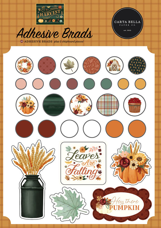 Harvest Collection - Adhesive Brads - Echo Park