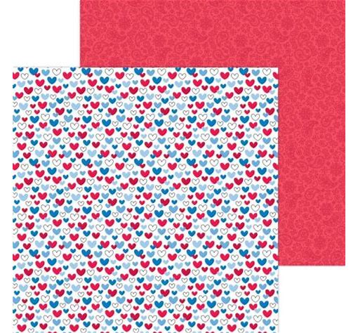 Cardstock - I (Love) America Double- Sided